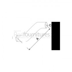Durite inférieure Ø 40 x 50 mm Bepco 30/154-137 pour tracteur