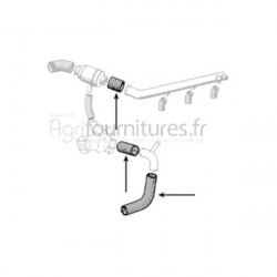 Durite inférieure Ø 36 x 36 mm Bepco 22/154-118 pour tracteur