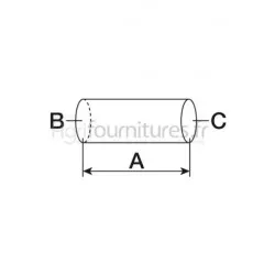 Durite inférieure Ø 48 x 58 mm Bepco 26/154-22 pour tracteur