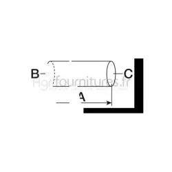 Durite by-pass Ø 32 x 38 mm Bepco 23/141-19 pour tracteur
