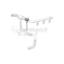 Durite de thermostat Ø 34 x 38 mm Bepco 22/141-48 pour tracteur