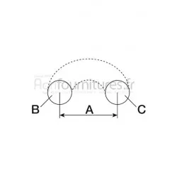 Durite de pompe à eau Ø 38 x 38 mm Bepco 28/142-14 pour tracteur