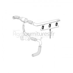 Durite de collecteur Ø 22 x 22 mm Bepco 22/141-50 pour tracteur