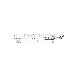 Jauge d'huile moteur l 206 mm Bepco 24/86-4 pour tracteur