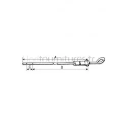 Jauge d'huile moteur l 187 mm Bepco 30/86-1 pour tracteur