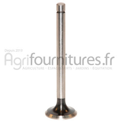 Soupape d'échappement Ø 36.4 x 10 mm - l 129.5 mm - 45° Bepco 37/Z69010554 pour tracteur