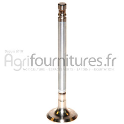 Soupape d'échappement Ø 34.4 x 9 mm - l 130.8 mm - 45° Bepco 23/43-256 pour tracteur