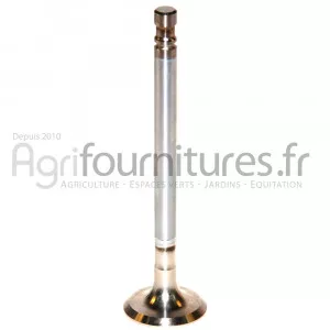 Soupape d'échappement Ø 34.4 x 9 mm - l 130.8 mm - 45° Bepco 23/43-256 pour tracteur