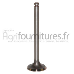 Soupape d'échappement Ø 33.4 x 7.9 mm - l 114.2 mm - 45° Bepco 30/43-4 pour tracteur