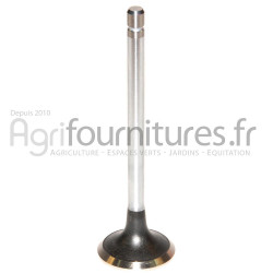 Soupape d'échappement Ø 37.62 x 7.98 mm - l 125.58 mm - 45° Bepco 23/43-254 pour tracteur