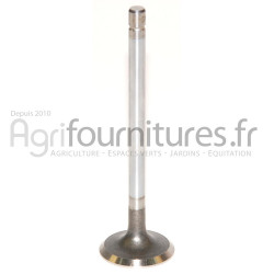 Soupape d'échappement Ø 36.89 x 7.98 mm - l 125.61 mm - 45° Bepco 23/43-253 pour tracteur