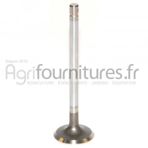 Soupape d'échappement Ø 36.89 x 7.98 mm - l 125.61 mm - 45° Bepco 23/43-253 pour tracteur