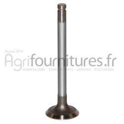 Soupape d'échappement Ø 36.6 x 9.5 mm - l 123.3 mm - 45° Bepco 30/43-6 pour tracteur