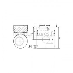 Piston avec axe Ø 111.76 mm - std Bepco 24/33-87 pour tracteur