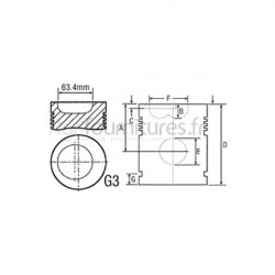 Piston avec axe +0.040'' - 1.02 mm Bepco 24/33-35D pour tracteur