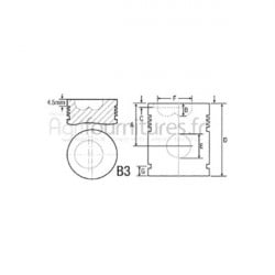 Piston avec axe Ø 106.50 mm - std Bepco 26/33-51 pour tracteur