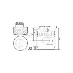 Piston avec axe Ø 111.76 mm - std Bepco 24/33-34 pour tracteur industriel