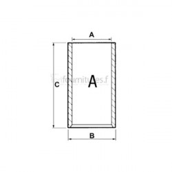 Chemise semi finie Ø 85 x 90.4 mm - l 178 mm Bepco 23/36-256 pour tracteur