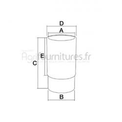 Chemise finie Ø 115 x 122 mm - l 235 mm Bepco 23/35-264 pour tracteur