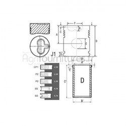 Ensemble chemise - piston Ø 84.14 mm Bepco 30/31-2 pour tracteur