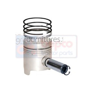 Piston avec segments Ø 111.76 mm - std Bepco 24/32-85 pour tracteur