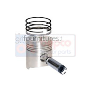 Piston avec segments Ø 100 mm - std Bepco 22/32-216 pour tracteur