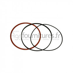 Joints de chemise rouge Ø 94 x 101x3.5 mm - noir Ø 101 x 105 x 2 mm Bepco 26/37-1