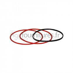 Joints de chemise rouge Ø 108 x 115x3.5 mm - noir Ø 101 x 105 x 2 mm Bepco 26/37-3