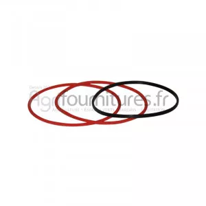 Joints de chemise rouge Ø 108 x 115x3.5 mm - noir Ø 101 x 105 x 2 mm Bepco 26/37-3