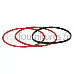 Joints de chemise rouge Ø 108x115 x 3.5 mm - noir Ø 101 x 105 x 2 mm Bepco 26/37-2