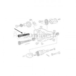 Arbre secondaire Ø 25.40 mm - l 172 mm Bepco 30/93-2 pour tracteur