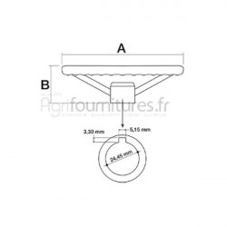 Volant de direction h 80 mm Bepco 40/510-8 pour tracteur