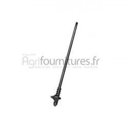 Arbre de colonne direction l 663 mm Bepco 24/530-10 pour tracteur industriel