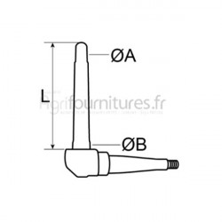 Fusée droite droite Bepco 24/471-17 pour tracteur industriel