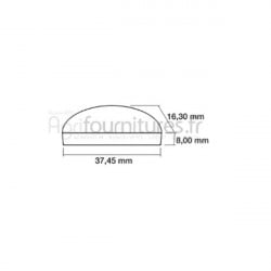 Clavette de Fusée 16.3 x 37.45 x 8 mm Bepco 25/2830-150 pour tracteur