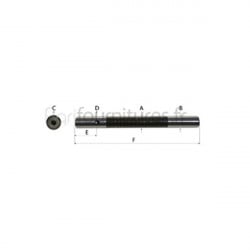 Axe de balancier l 405 mm d'essieu avant - 2WD Bepco 25/485-21 pour tracteur