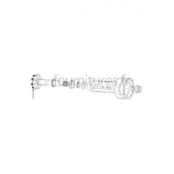 Goujon de roue 44413 '' unf - l 58 mm Bepco 25/440-7 pour tracteur