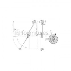 Flotteur de réservoir Bepco 23/172-27 pour tracteur