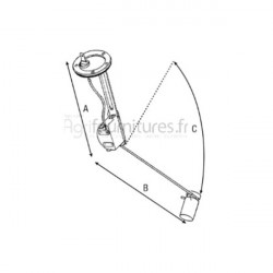 Flotteur de réservoir Bepco 30/172-1 pour tracteur industriel