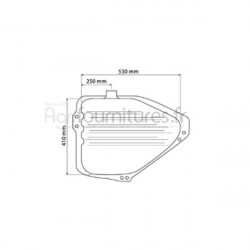Réservoir de carburant Bepco 24/6099-5 pour tracteur industriel
