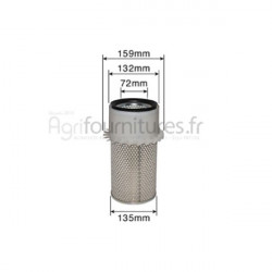 Filtre à air extérieur Bepco 60/161-7 pour chargeur