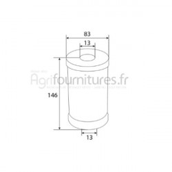 Filtre à carburant Bepco 60/111-33 pour moissonneuse - batteuse