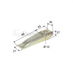 Doigt embrayage Bepco 26/202-3 pour tracteur