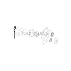 Bague d'étanchéité 27.60 x 39.82 x 6.30 boîte de vitesse Bepco 24/256-6 pour tracteur
