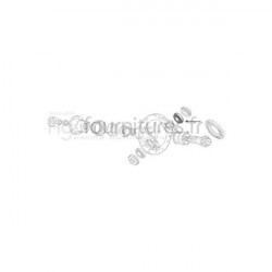 Roulement a roul. coniques Ø 56.7 x 97.55 x 25.2 mm Entrée du différentiel - couple conique pont avant 4M Bepco 25/352-10