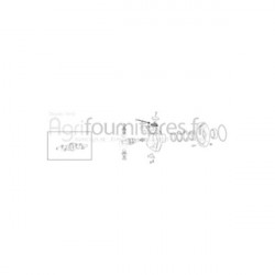 Cale d'ajustage 1.40 mm carter du moyeu pont avant 4M Bepco 25/6453-114 pour tracteur