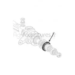 Bague d'étanchéité Ø 110 x 130 x 13 mm carter du moyeu pont avant 4M Bepco 23/6408-10