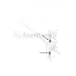 Pivot de direction carter du moyeu pont avant 4M Bepco 30/6450-9 pour tracteur