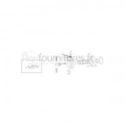 Cale d'ajustage 0.40 mm carter du moyeu pont avant 4M Bepco 25/6453-110 pour tracteur