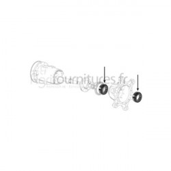 Roulement a roul. coniques Ø 99.8 x 145 x 24.7 mm carter du moyeu pont avant 4M Bepco 30/6410-3